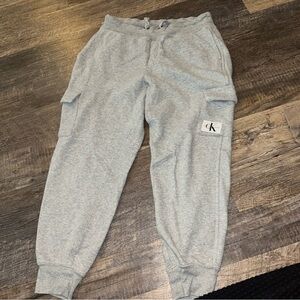 Calvin Klein Jeans Light Gray Kids Joggers